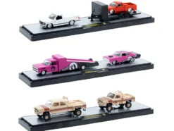 Auto Haulers Set of 3 Trucks Release 95 Limited Edition to 6000 pieces Worldwide 1/64 Diecast Models by M2 Machines