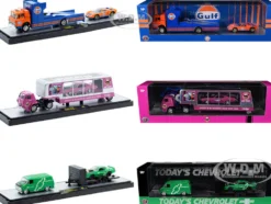 Auto Haulers Set of 3 Trucks Release 94 Limited Edition to 6000 pieces Worldwide 1/64 Diecast Models by M2 Machines