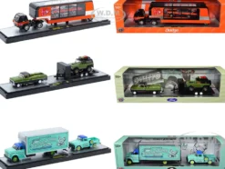 Auto Haulers Set of 3 Trucks Release 91 Limited Edition to 8000 pieces Worldwide 1/64 Diecast Models by M2 Machines