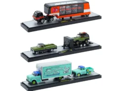 Auto Haulers Set of 3 Trucks Release 91 Limited Edition to 8000 pieces Worldwide 1/64 Diecast Models by M2 Machines