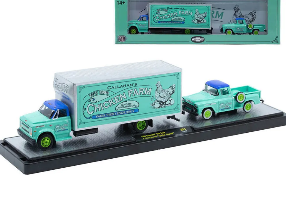 Auto Haulers Set of 3 Trucks Release 91 Limited Edition to 8000 pieces Worldwide 1/64 Diecast Models by M2 Machines