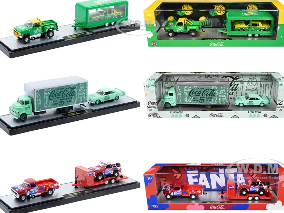 Auto Haulers "Soda" Set of 3 pieces Release 41 Limited Edition to 8200 pieces Worldwide 1/64 Diecast Models by M2 Machines