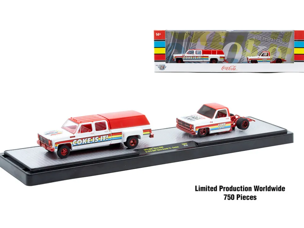 Auto Haulers "Soda" Set of 3 pieces Release 37 Limited Edition to 6000 pieces Worldwide 1/64 Diecast Models by M2 Machines