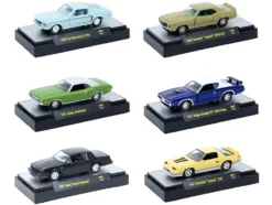 Auto Meets Set of 6 Cars IN DISPLAY CASES Release 95 Limited Edition 1/64 Diecast Model Cars by M2 Machines