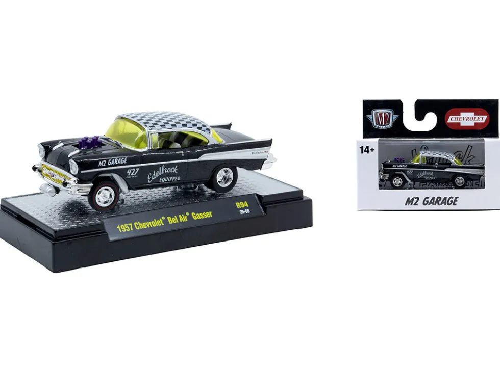 Auto Meets Set of 6 Cars IN DISPLAY CASES Release 94 Limited Edition 1/64 Diecast Model Cars by M2 Machines