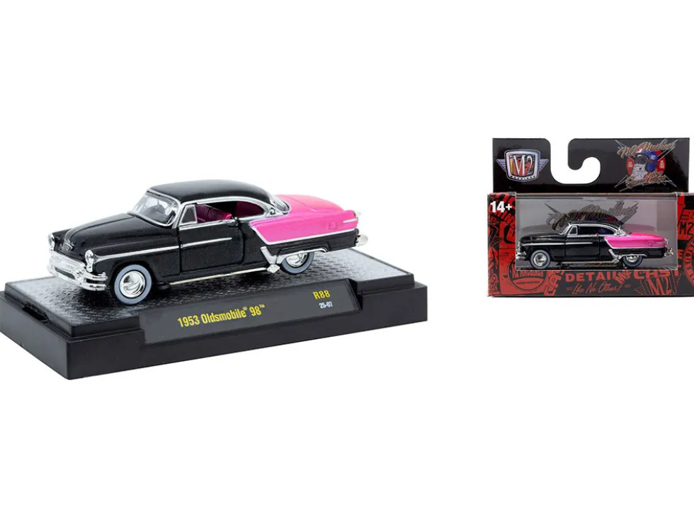 Auto Meets Set of 6 Cars IN DISPLAY CASES Release 88 Limited Edition 1/64 Diecast Model Cars by M2 Machines
