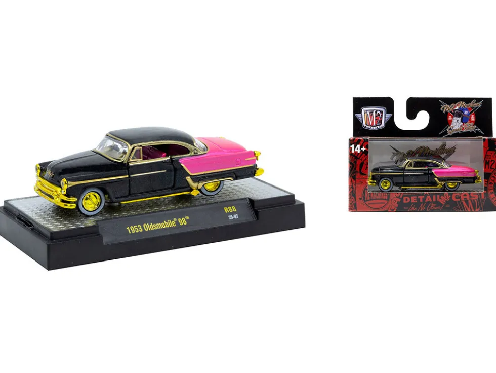 Auto Meets Set of 6 Cars IN DISPLAY CASES Release 88 Limited Edition 1/64 Diecast Model Cars by M2 Machines