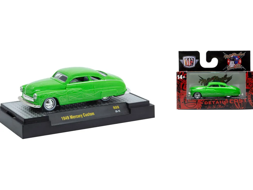 Auto Meets Set of 6 Cars IN DISPLAY CASES Release 88 Limited Edition 1/64 Diecast Model Cars by M2 Machines