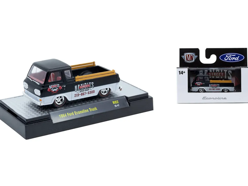 Auto Meets Set of 6 Cars IN DISPLAY CASES Release 92 Limited Edition 1/64 Diecast Model Cars by M2 Machines