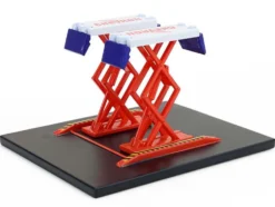 Automotive Double Scissor Lift "Chevron" White and Red "Double Scissor Lifts" Series 2 1/64 Diecast Model by Greenlight