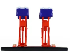 Automotive Double Scissor Lift "Chevron" White and Red "Double Scissor Lifts" Series 2 1/64 Diecast Model by Greenlight