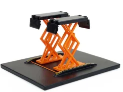 Automotive Double Scissor Lift Black and Orange "Double Scissor Lifts" Series 2 1/64 Diecast Model by Greenlight