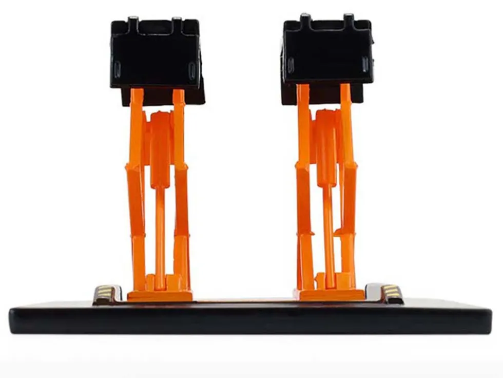 Automotive Double Scissor Lift Black and Orange "Double Scissor Lifts" Series 2 1/64 Diecast Model by Greenlight