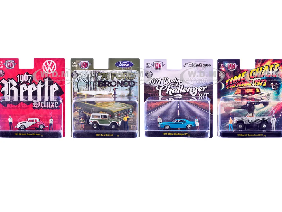 Auto News Release 20 Set of 4 Cars Limited Edition to 4500 pieces Worldwide 1/64 Diecast Model Cars by M2 Machines