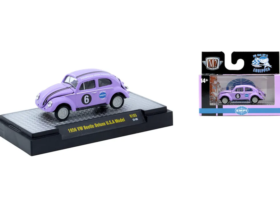 Auto-Thentics 6 piece Set Release 103 IN DISPLAY CASES Limited Edition 1/64 Diecast Model Cars by M2 Machines