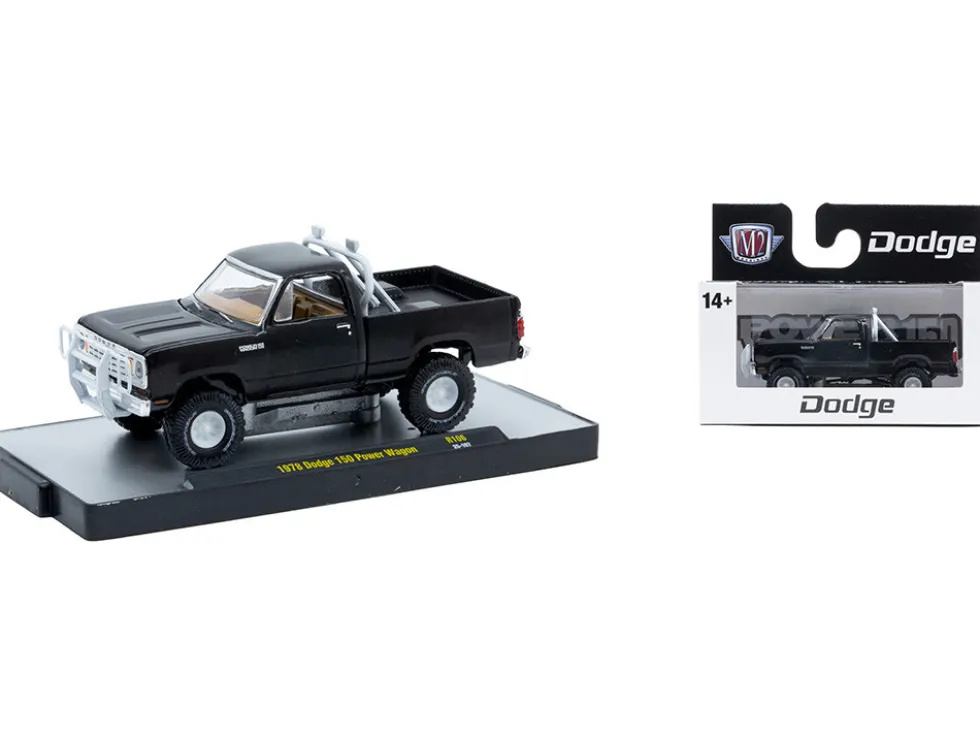 Auto-Thentics 6 piece Set Release 106 IN DISPLAY CASES Limited Edition 1/64 Diecast Model Cars by M2 Machines
