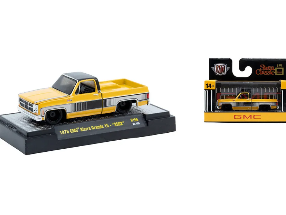 Auto-Thentics 6 piece Set Release 106 IN DISPLAY CASES Limited Edition 1/64 Diecast Model Cars by M2 Machines