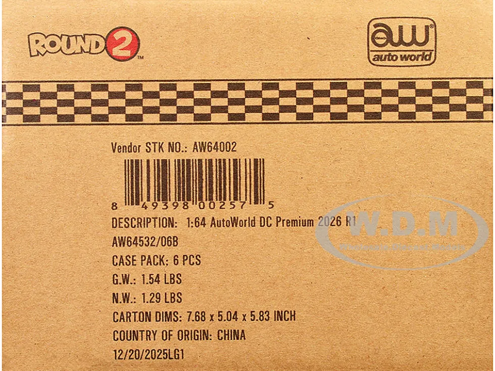 Auto World Premium 2026 Release 1 Set B of 6 pieces 1/64 Diecast Model Cars by Auto World
