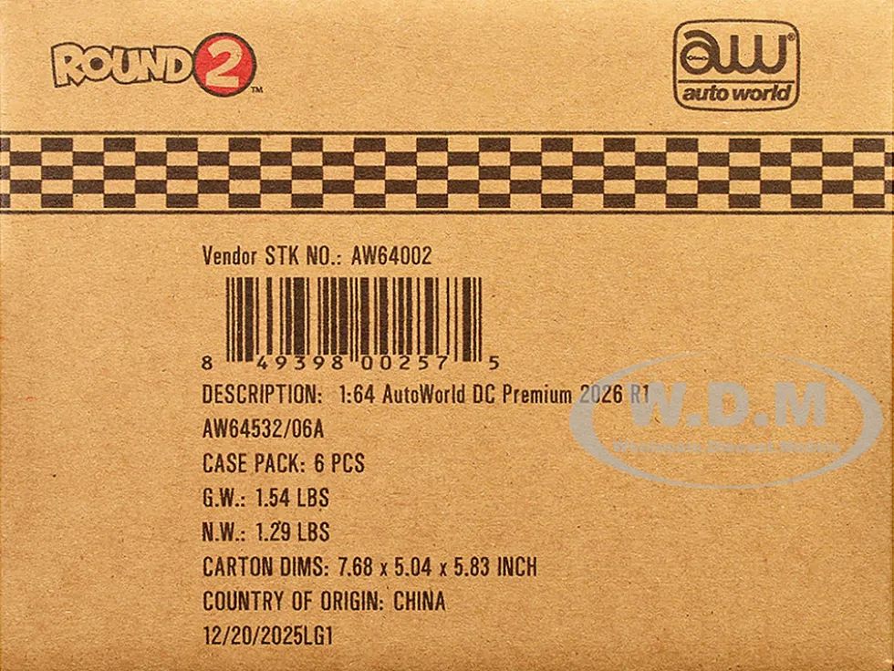 Auto World Premium 2026 Release 1 Set A of 6 pieces 1/64 Diecast Model Cars by Auto World