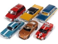 Auto World Premium 2025 Release 3 Set A of 6 pieces 1/64 Diecast Model Cars by Auto World