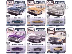 Auto World Premium 2025 Release 2 Set B of 6 pieces 1/64 Diecast Model Cars by Auto World
