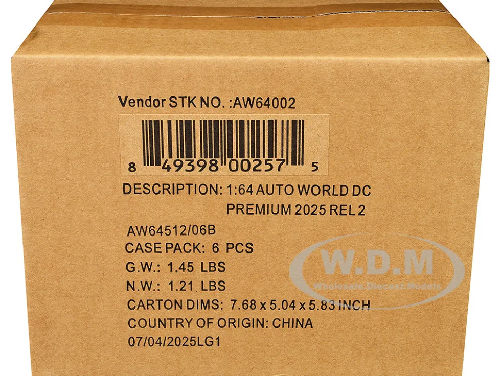 Auto World Premium 2025 Release 2 Set B of 6 pieces 1/64 Diecast Model Cars by Auto World
