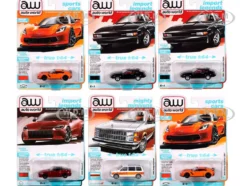 Auto World Premium 2024 Set A of 6 pieces Release 2 1/64 Diecast Model Cars by Auto World