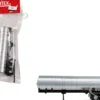 3-Axle Chemical Tanker Trailer Silver 1/87 (HO) Plastic Model by Promotex