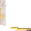 3-Axle Step Deck Equipment Trailer with Ramps Yellow 1/87 (HO) Plastic Model by Promotex