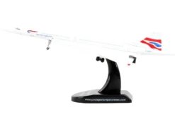 BAC Concorde Passenger Aircraft British Airways 1/350 Diecast Model Airplane Postage Stamp PS5800-2