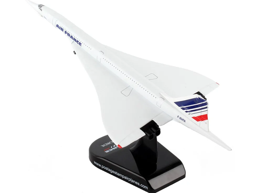 BAC Concorde Passenger Aircraft Air France 1/350 Diecast Model Airplane Postage Stamp PS5800-1