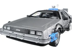 Back To The Future Time Machine Delorean with Mr. Fusion 1/18 Diecast Model Car Hot Wheels CMC98
