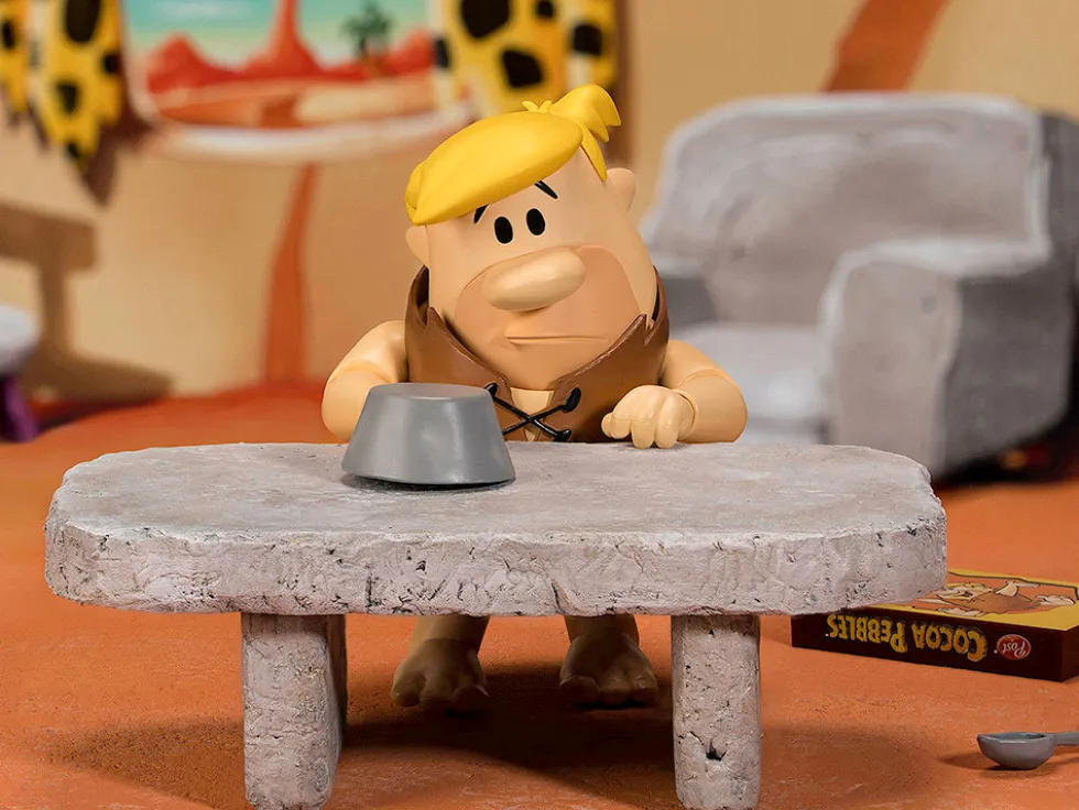 Barney Rubble 4.5" Moveable Figure with Accessories and Alternate Head and Hands "The Flintstones - Post Cocoa Pebbles" Model by Jada