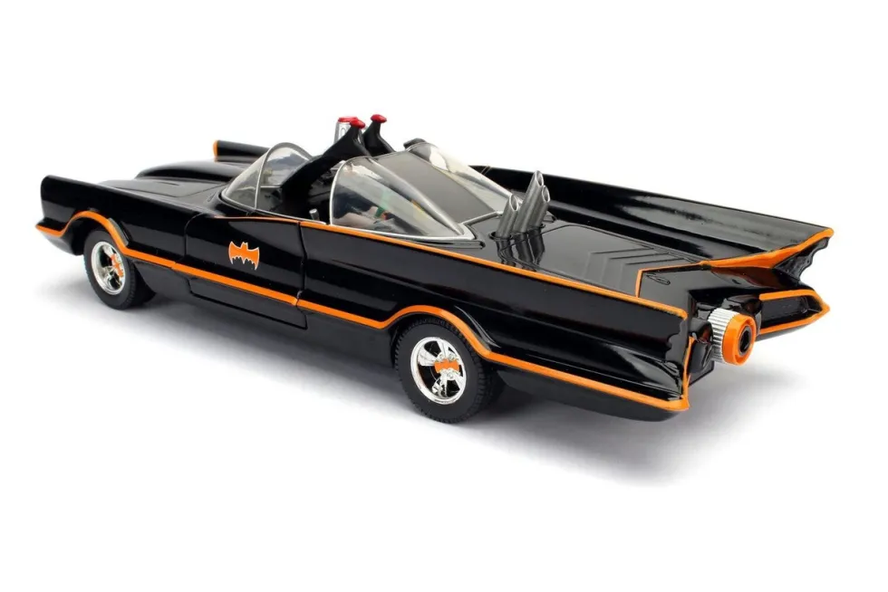 Batman Classic TV Series (1966) Batmobile Batman and Robin in 1/24 Diecast Model Car Jada 98259