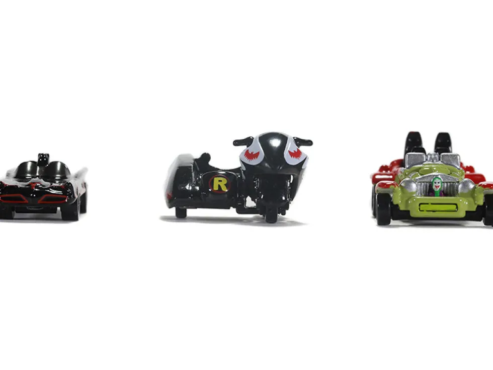 Batman 1966 1968 Classic TV Series 3 piece Set Nano Hollywood Rides Diecast Models Jada 31988