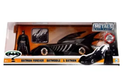 1995 Batman Forever Batmobile with Diecast Batman Figure 1/24 Diecast Model Car Jada 98036