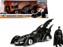 1995 Batman Forever Batmobile with Diecast Batman Figure 1/24 Diecast Model Car Jada 98036