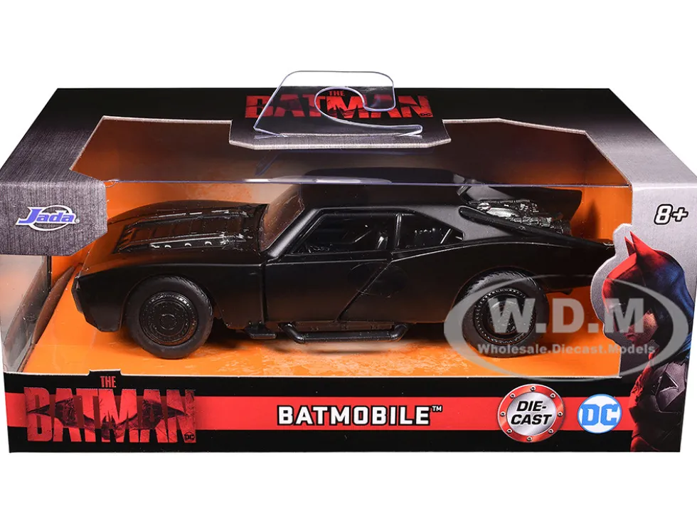 Batmobile Black "The Batman" (2022) Movie "Hollywood Rides" Series 1/32 Diecast Model Car by Jada