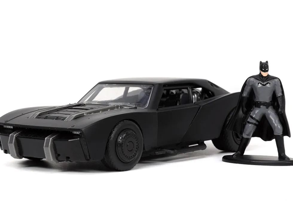 Batmobile Matt Black Batman Diecast Figurine The Batman 2022 Movie DC Comics 1/32 Diecast Model Car Jada 32042
