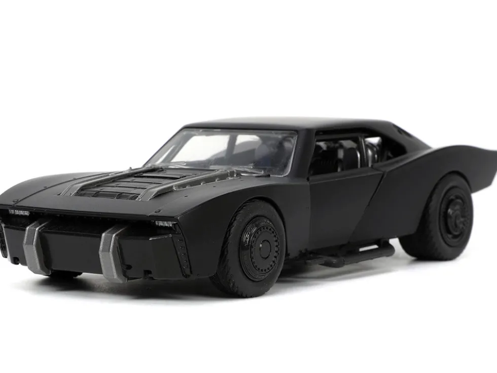 Batmobile Matt Black Batman Diecast Figurine The Batman 2022 Movie DC Comics 1/32 Diecast Model Car Jada 32042