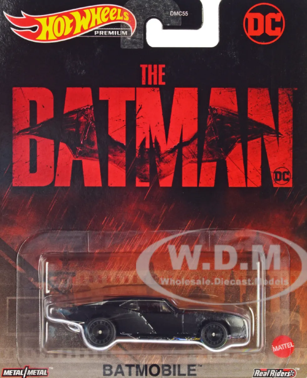 Batmobile Matt Black The Batman 2022 Movie DC Comics Diecast Model Car Hot Wheels GRL75