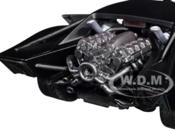 Batmobile Matt Black with Batman Diecast Figure The Batman 2022 Movie DC Comics 1/24 Diecast Model Car Jada 32731