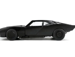 Batmobile Matt Black with Lights Batman Diecast Figurine The Batman 2022 Movie DC Comics 1/18 Diecast Model Car Jada 32504