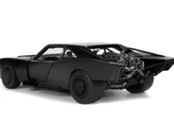 Batmobile Matt Black with Lights Batman Diecast Figurine The Batman 2022 Movie DC Comics 1/18 Diecast Model Car Jada 32504