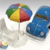 Beach Girls Accessories Beach Chair and Beach Umbrella and Duffle Bag for 1/24 Scale Models American Diorama AD76417