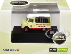 Bedford CA Ice Cream Van "Hockings Dairy Cream Ice" Cream with White Top 1/148 (N) Scale Diecast Model Car by Oxford Diecast