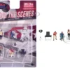 Behind The Scenes 7 piece (4 People, 3 Accessories) Diecast Figures Set 1/64 Scale Models by American Diorama