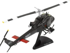 Bell UH-1 Iroquois "Huey" Helicopter "Seawolves, HAL-3 Fleet No.324" United States Navy 1/87 (HO) Diecast Model by Postage Stamp