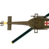 Bell UH 1 Iroquois Huey Helicopter MEDEVAC United States Army 1/87 (HO) Diecast Model Postage Stamp PS5601-2