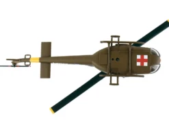 Bell UH 1 Iroquois Huey Helicopter MEDEVAC United States Army 1/87 (HO) Diecast Model Postage Stamp PS5601-2